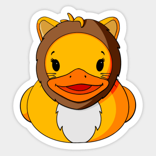 Lion Rubber Duck Sticker